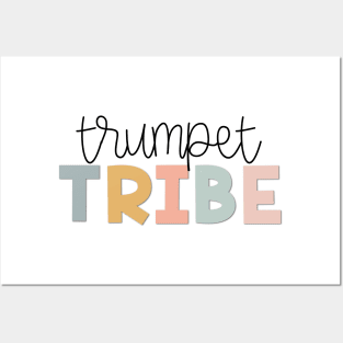 Trumpet Tribe Muted Pastels Posters and Art